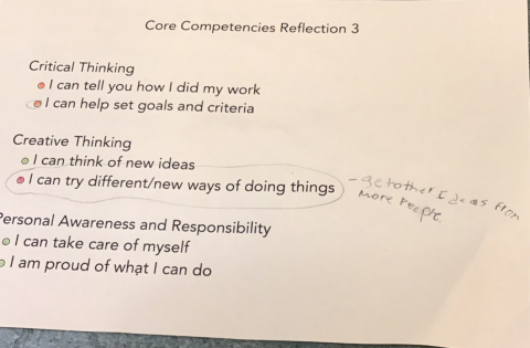 Self-Assessment of the Core Competencies